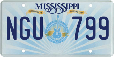 MS license plate NGU799