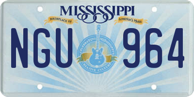 MS license plate NGU964
