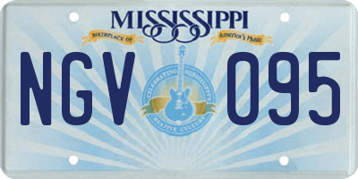 MS license plate NGV095