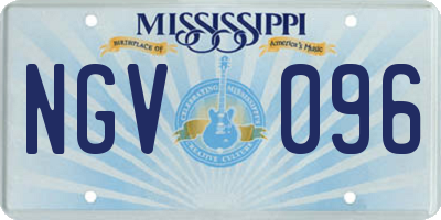 MS license plate NGV096