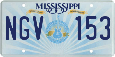 MS license plate NGV153