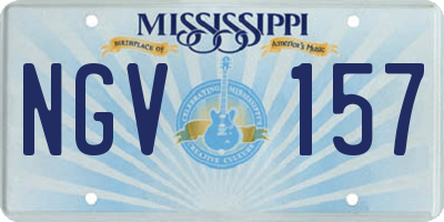 MS license plate NGV157