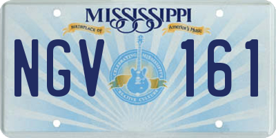 MS license plate NGV161