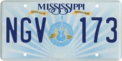 MS license plate NGV173