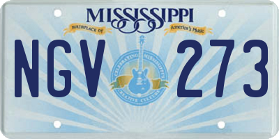 MS license plate NGV273