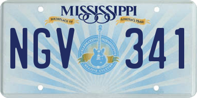 MS license plate NGV341