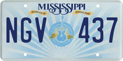 MS license plate NGV437