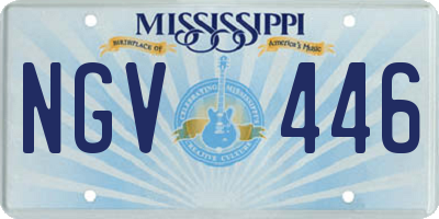 MS license plate NGV446