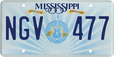 MS license plate NGV477
