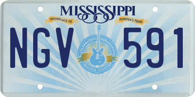 MS license plate NGV591