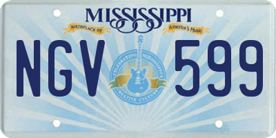 MS license plate NGV599
