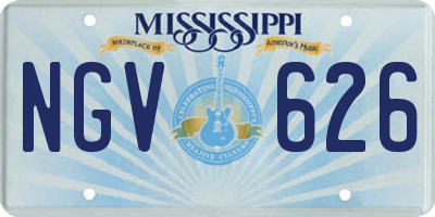 MS license plate NGV626