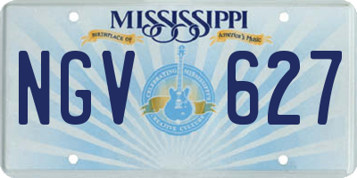 MS license plate NGV627