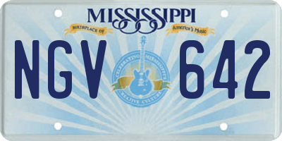 MS license plate NGV642