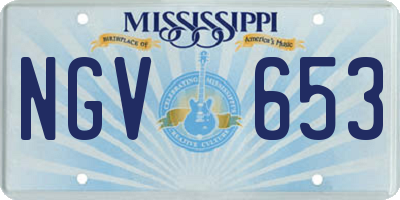 MS license plate NGV653