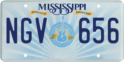 MS license plate NGV656