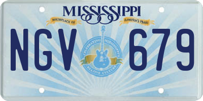 MS license plate NGV679
