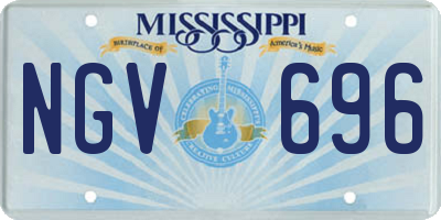 MS license plate NGV696