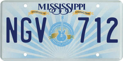 MS license plate NGV712