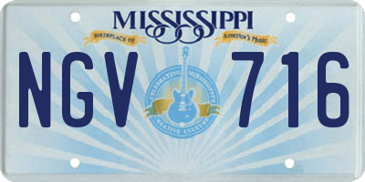 MS license plate NGV716