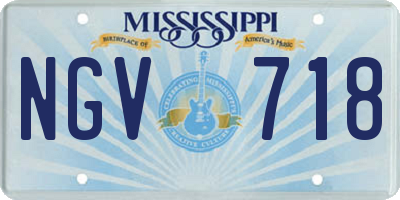 MS license plate NGV718