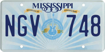 MS license plate NGV748