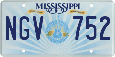 MS license plate NGV752