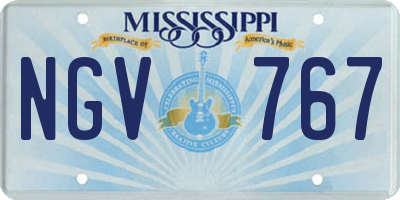 MS license plate NGV767
