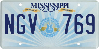 MS license plate NGV769