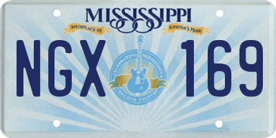 MS license plate NGX169