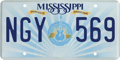 MS license plate NGY569