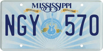 MS license plate NGY570