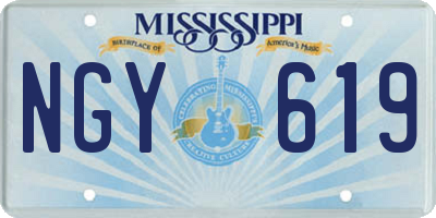 MS license plate NGY619