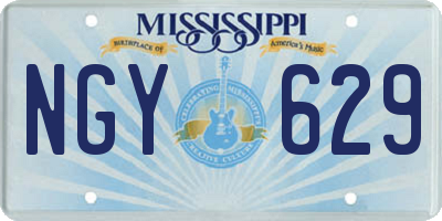 MS license plate NGY629