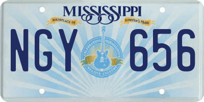 MS license plate NGY656