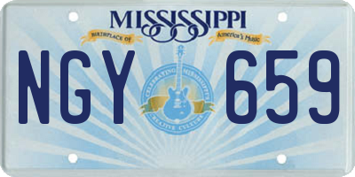 MS license plate NGY659