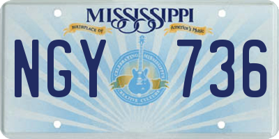 MS license plate NGY736