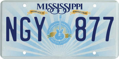 MS license plate NGY877