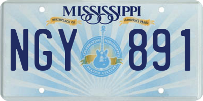 MS license plate NGY891