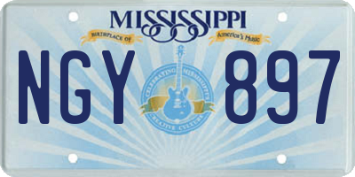 MS license plate NGY897
