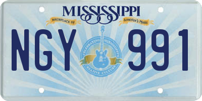 MS license plate NGY991