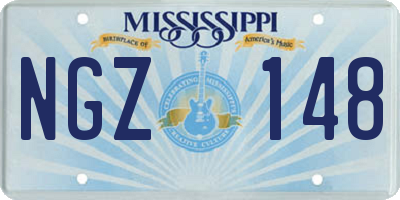 MS license plate NGZ148