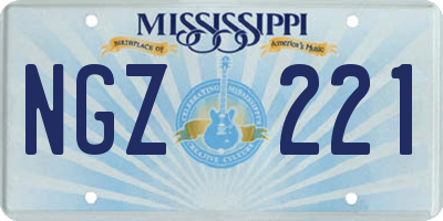 MS license plate NGZ221
