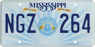 MS license plate NGZ264