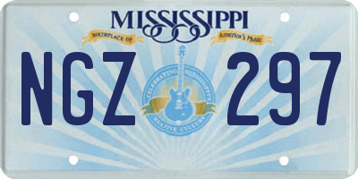 MS license plate NGZ297