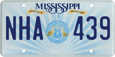 MS license plate NHA439