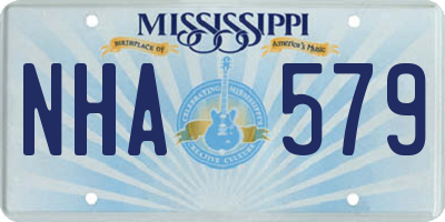 MS license plate NHA579
