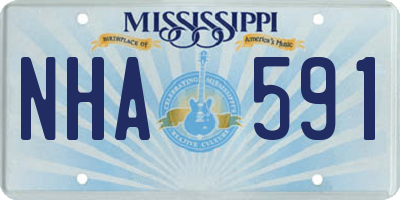 MS license plate NHA591