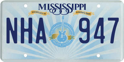 MS license plate NHA947