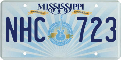 MS license plate NHC723